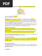 Informed Consent Form With Certificate 2020