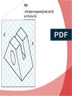 Draw The Multiview Projection of The Figure in Engineering (Hand) and CAD. Plate # 8 For The Drawing and Plate # 9 For The CAD