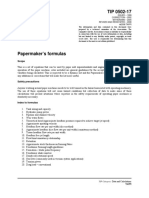 Tappi 0502 17 Papermaker Formula PDF