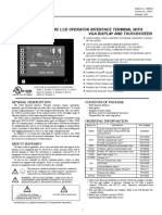 Model G308A - Graphic LCD Operator Interface Terminal With Vga Display and Touchscreen