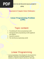 Linear Programming Model