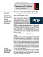 Bread (Composite Flour) Formulation and Study of Its Nutritive, Phytochemical and Functional Properties