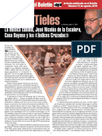 Cecilio Tieles Ferrer - 19-08 #72 Boletín Dpi CECILIO TIELES Música Cubana, José Nicolás de La Escalera, Bayona e Índices