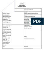 Service Suspension Request Form PDF