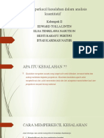 Cara Memperkecil Kesalahan Dalam Analisis Kuantitatif