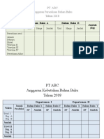 Tabel Untuk Bahan Baku