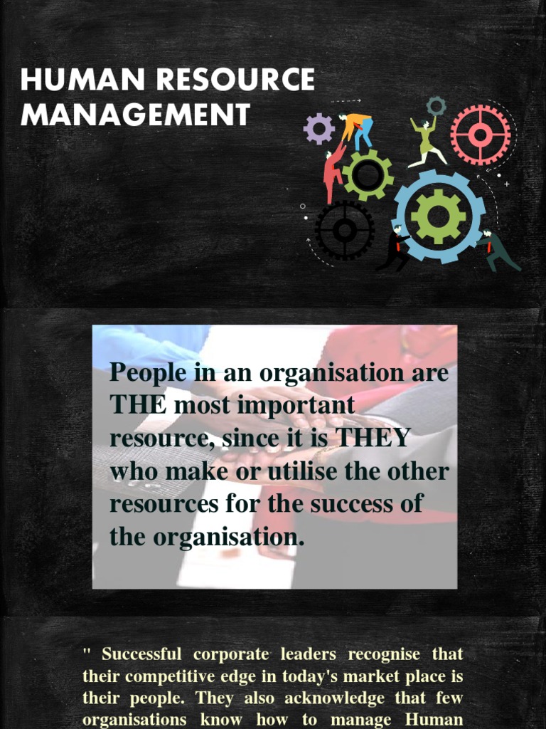 HRM - RM - PPT I - Introduction and Manpower Planning PDF | PDF | Human ...