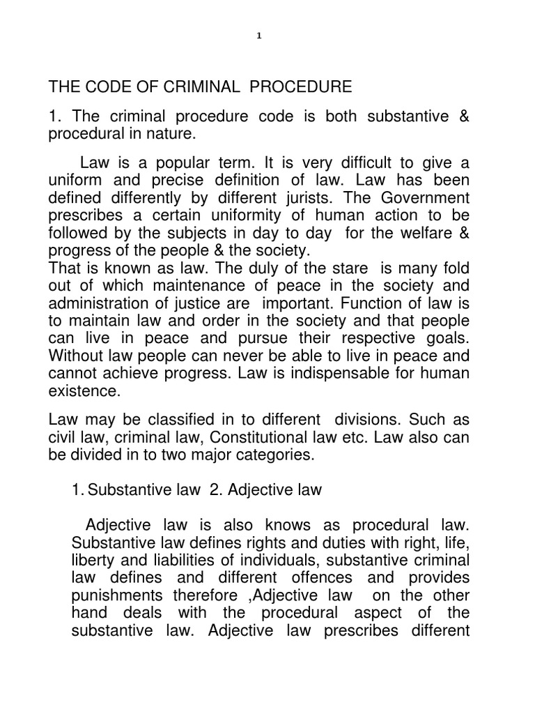 Understanding Criminal Procedure Code | PDF | Arrest | Trials