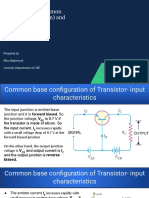 Transistor in Common Base (Continuation) and Common Emitter Configuration