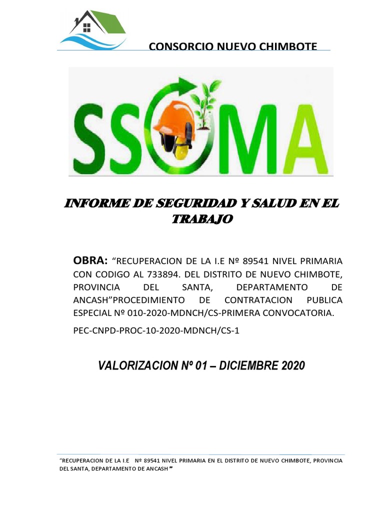Informe de Seguridad en Chimbote | PDF | Seguridad y salud ocupacional ...