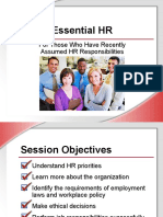 Essential HR: For Those Who Have Recently Assumed HR Responsibilities