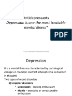 Antidepressants: Depression Is One The Most Treatable Mental Illness