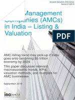 Asset Management Companies (Amcs) in India - Listing & Valuation