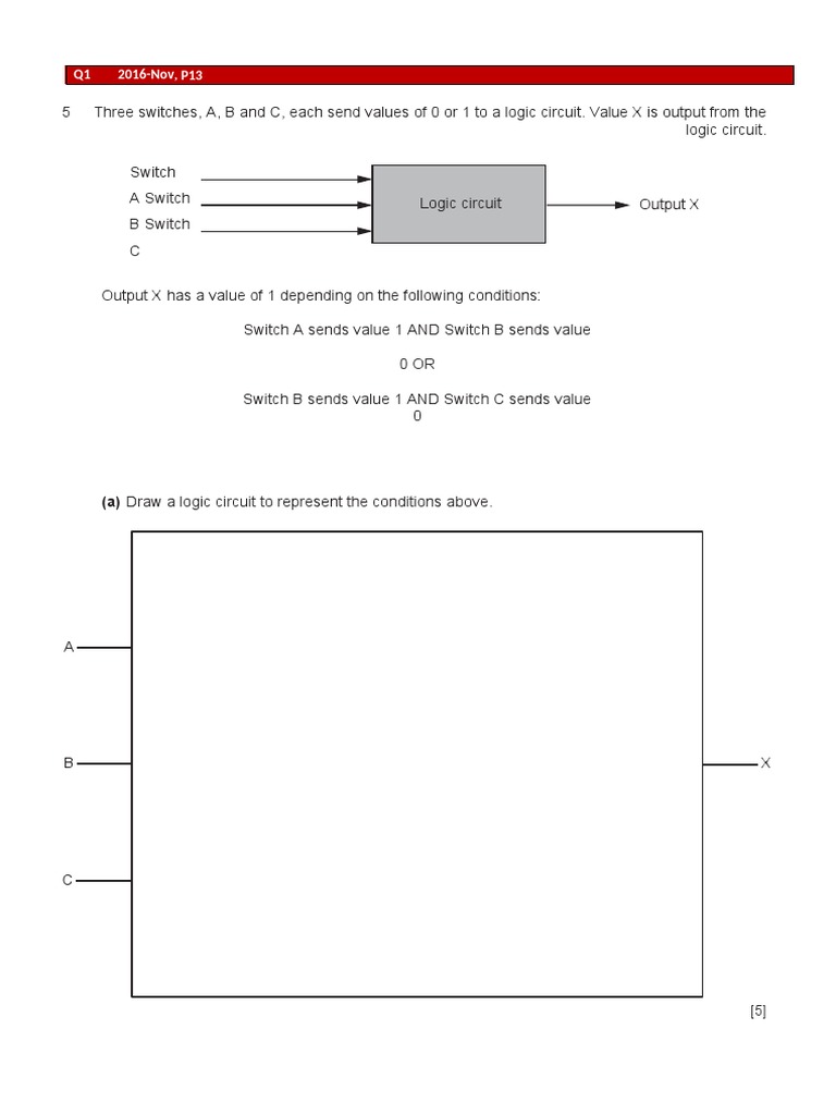 Truth Tables and Logic Circuits Analysis | PDF | Logic Gate ...