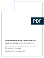 A.What Research Into Health Effects Has Been Done?: The US National Toxicology Program (NTP)