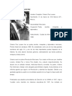 Biografía de Octavio Paz y Recursos Literarios