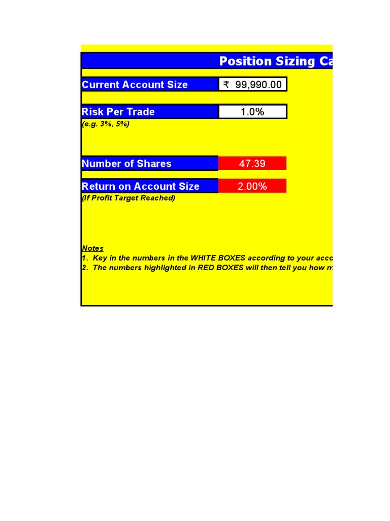 Intraday Position Sizing Guide | PDF | Financial Markets | Financial ...