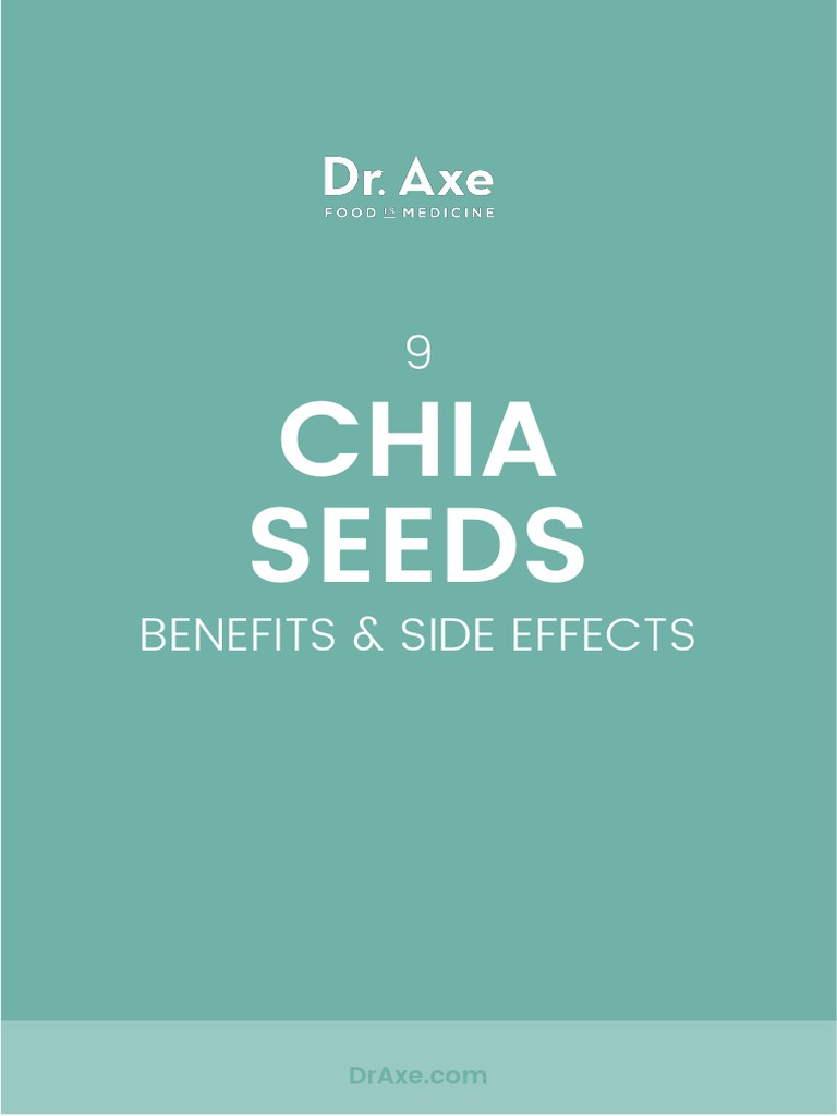 9 Chia Seeds Benefits and Side Effects PDF Dietary Fiber Diet & Nutrition