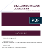 Edition Du Bulletin de Paie Avec Sage Paie PDF