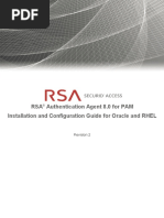 RSA Authentication Agent 8.0 For PAM Installation and Configuration Guide For Oracle and RHEL