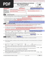 Filing Instructions for Form 8843 | PDF | Internal Revenue Service