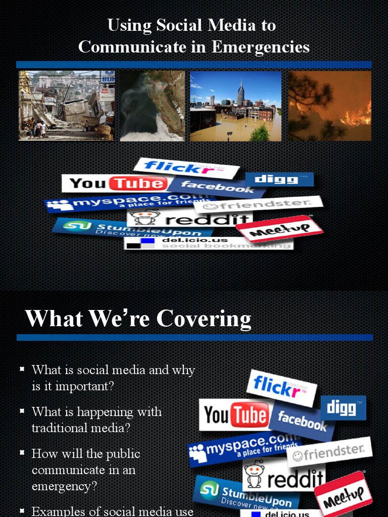Using Social Media To Communicate in Emergencies | PDF