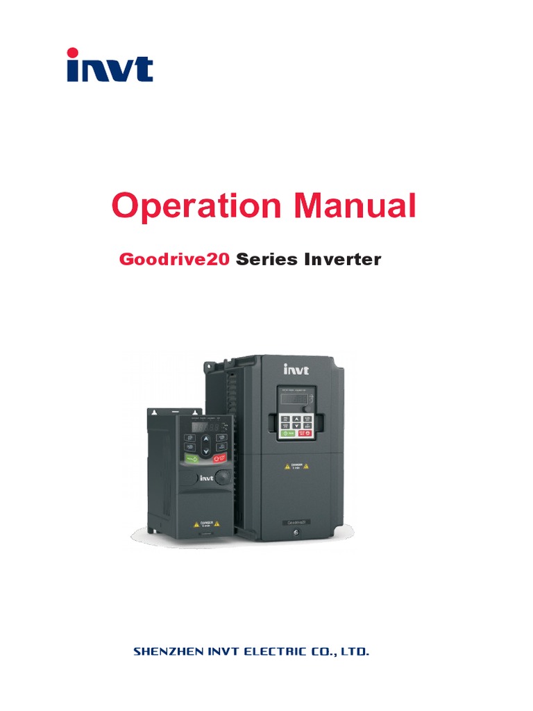 Goodrive20 Inverter User Manual | PDF | Power Inverter | Mains Electricity