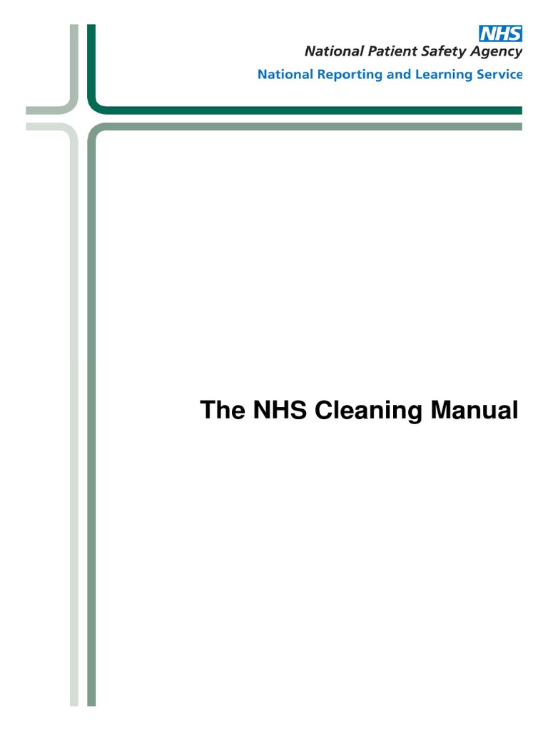 General Guidance The Nhs Cleaning Manual PDF PDF Infection Control