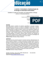 2018 - Artigo - Diretrizes para Orientar A Formulação e Implementação de Ações de Design Na Extensão Universitária