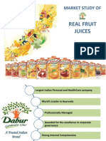 MARKET STUDY OF REAL FRUIT JUICES