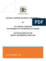 Presidential Address - Energy & Minerals Week 2020 Nov 24 2020 - 31