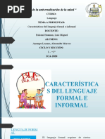 Ejemplos de lenguaje formal e informal | PDF