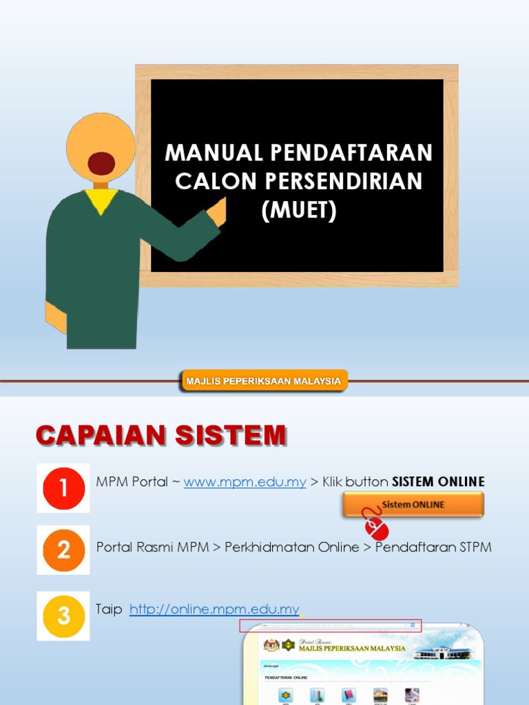 Cara Daftar Calon Persendirian Muet Pdf
