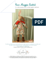 Miss Maggie Rabbit Softie Sewing Pattern