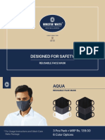 Reusable 3-layer face masks designed for safety and comfort