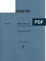 Alexander Glasunow - Élégie Op. 44 Für Viola Und Klavier