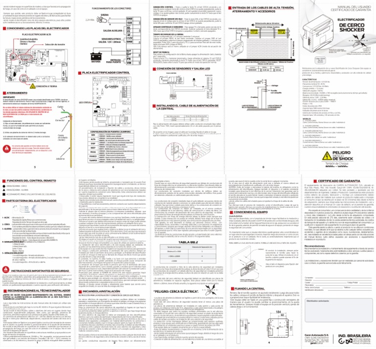 MANUAL ELECTRIFICADOR SHOCKER Es PDF
