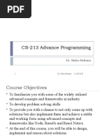 CS-213 Advance Programming: Dr. Sidra Sultana