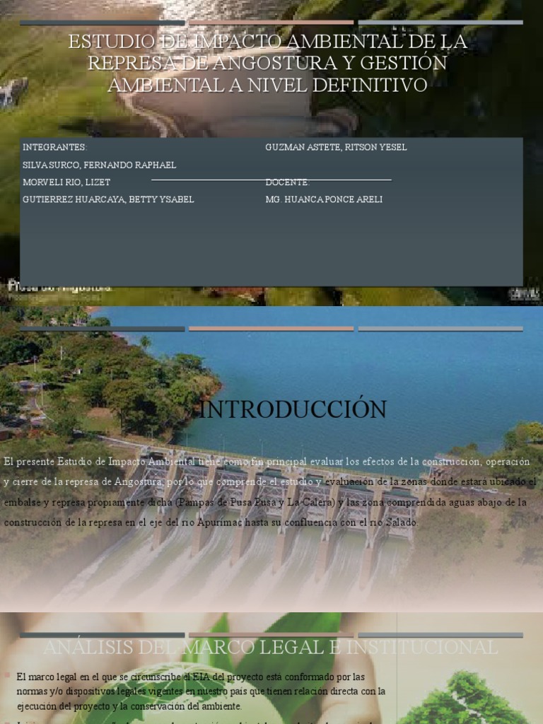 Estudio de Impacto Ambiental Represa Angostura | PDF | Evaluación de ...