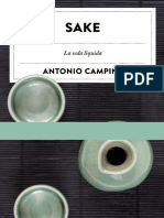 Sake La seda líquida - Antonio Campins
