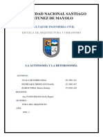 Autonomía y Heterenomía - Monografía PDF