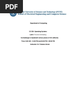 Department of Computing: CLO4 (Design & Implement Various Pieces of OS Software)