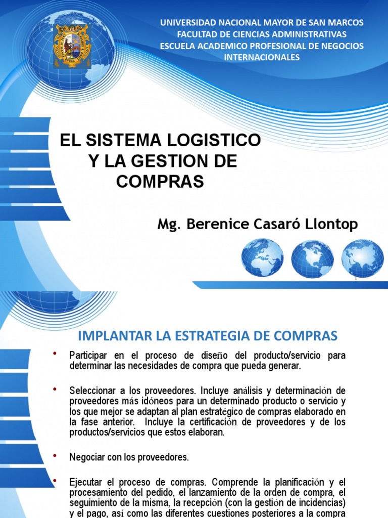 Gestión de Compras y Logística | PDF | Calidad (comercial) | Logística