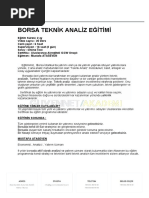 Borsa Tekni̇k Anali̇z Eği̇ti̇mi̇ Sunum