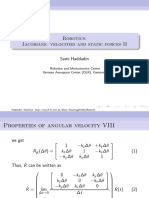 Robotics: Jacobians velocities and static forces II