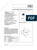 ST24E16 ST25E16: 16 Kbit Serial I C EEPROM With Extended Addressing