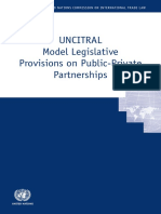 Unicitral model provisions on ppp