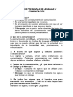 Banco de Preguntas de Lenguaje y Comunicación - 2