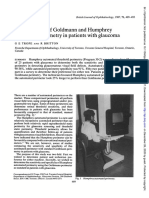 Comparison Humphrey Perimetry Patients: A of Goldmann and Automated With Glaucoma