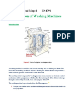 Operation of Washing Machines: Name:Mahmoud Maged ID:4791